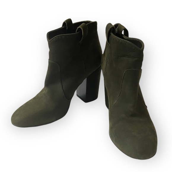 LAURENCE DACADE Pete Ankle Boots, Olive‎ Green Nubuck, Size 37.5 - Picture 2 of 12